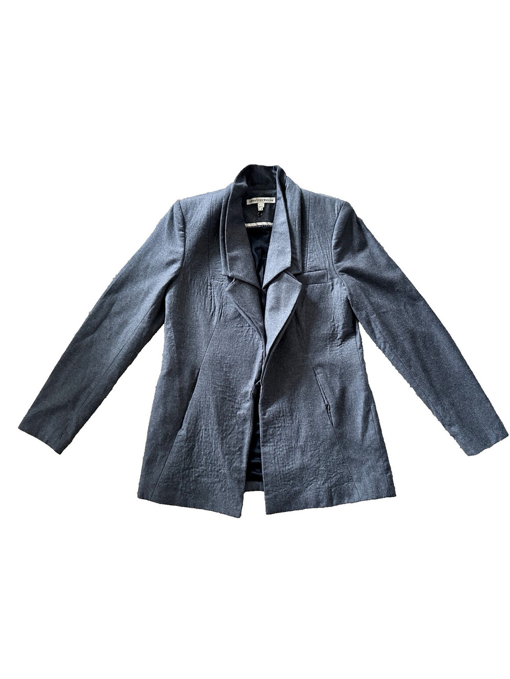 NEW Twenty8Twelve by s. miler Drake Wool Jacket Blazer Open Front Dual Collar 8